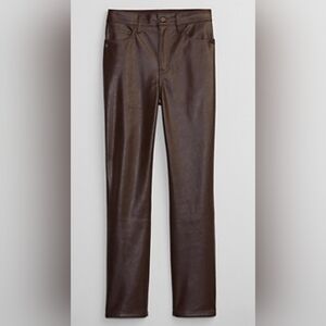 GAP Vintage Slim High Rise Faux Leather Jeans